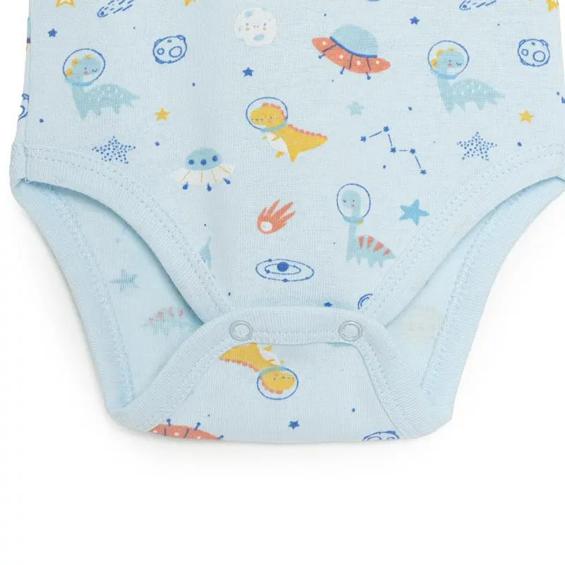 Hellobaby Galaxy Patterned Short Sleeve Bodysuit - Blue 5