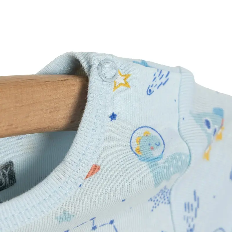 Hellobaby Galaxy Patterned Short Sleeve Bodysuit - Blue 7