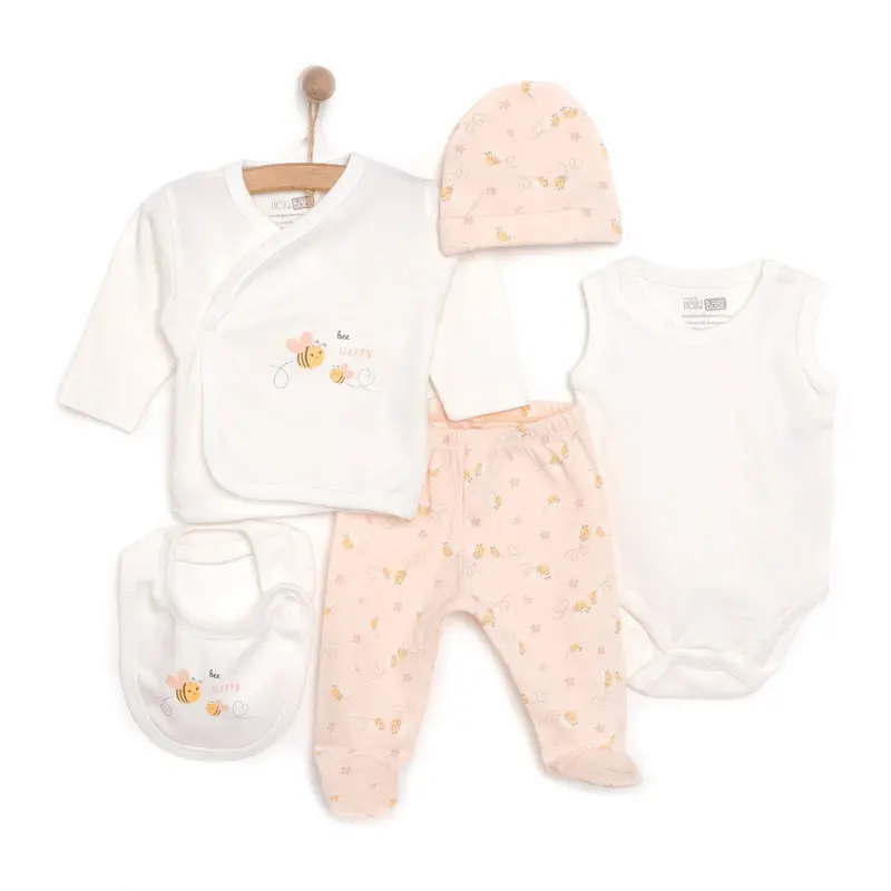 Hellobaby Girl 5 Piece Newborn Gift Set - Yellow 1