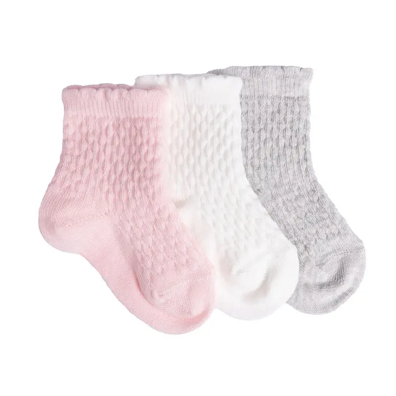 Hellobaby Girl Baby Socks 3 Pack - Light Pink 1