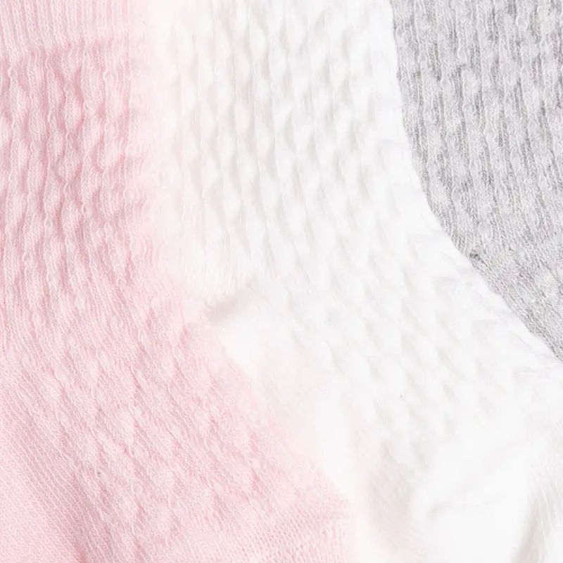 Hellobaby Girl Baby Socks 3 Pack - Light Pink 3