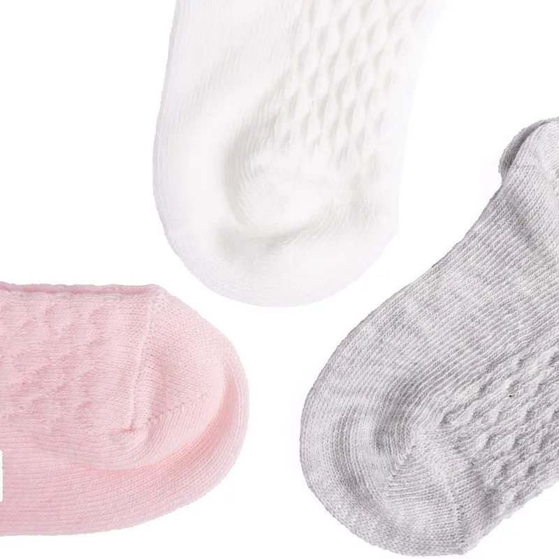 Hellobaby Girl Baby Socks 3 Pack - Light Pink 5