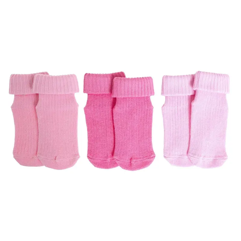 Hellobaby Girl Baby Socks 3 Pack - Pink 1