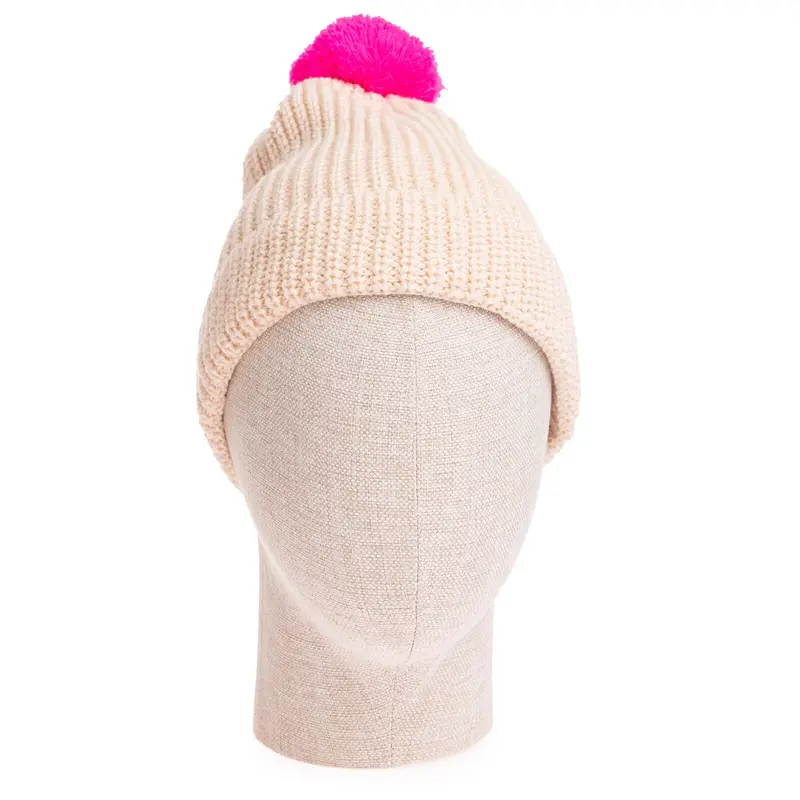 Hellobaby Girl Beanie - Ecru 2