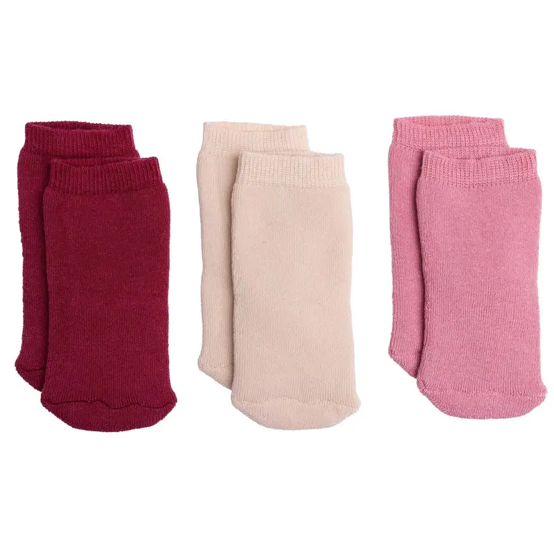 Hellobaby Girl Chenille Socks 3 Pack - Light Rose 1