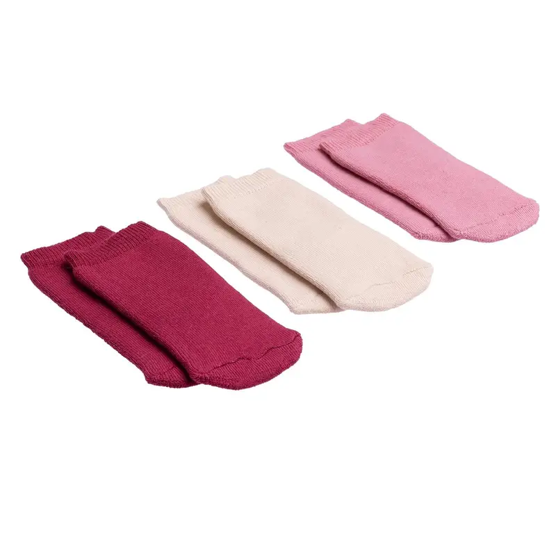 Hellobaby Girl Chenille Socks 3 Pack - Light Rose 2