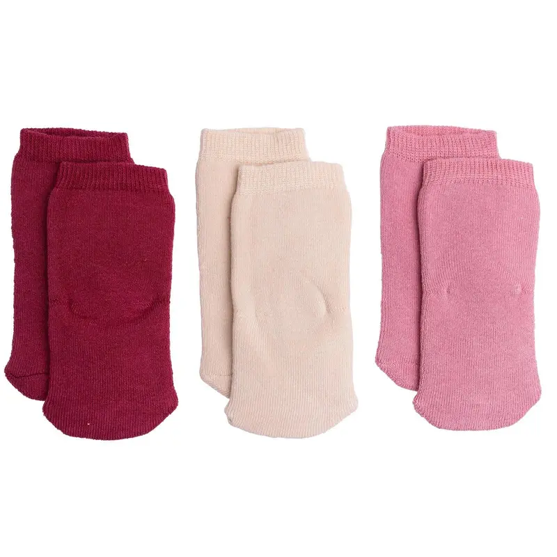 Hellobaby Girl Chenille Socks 3 Pack - Light Rose 3