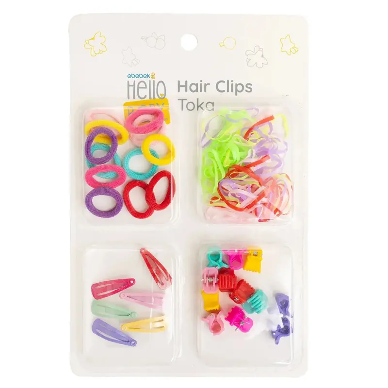 Hellobaby Girl Hair Clips - Printed 1