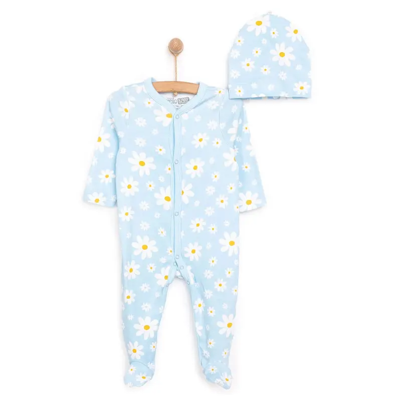 Hellobaby Girl Jumpsuit-Hat - Blue 1
