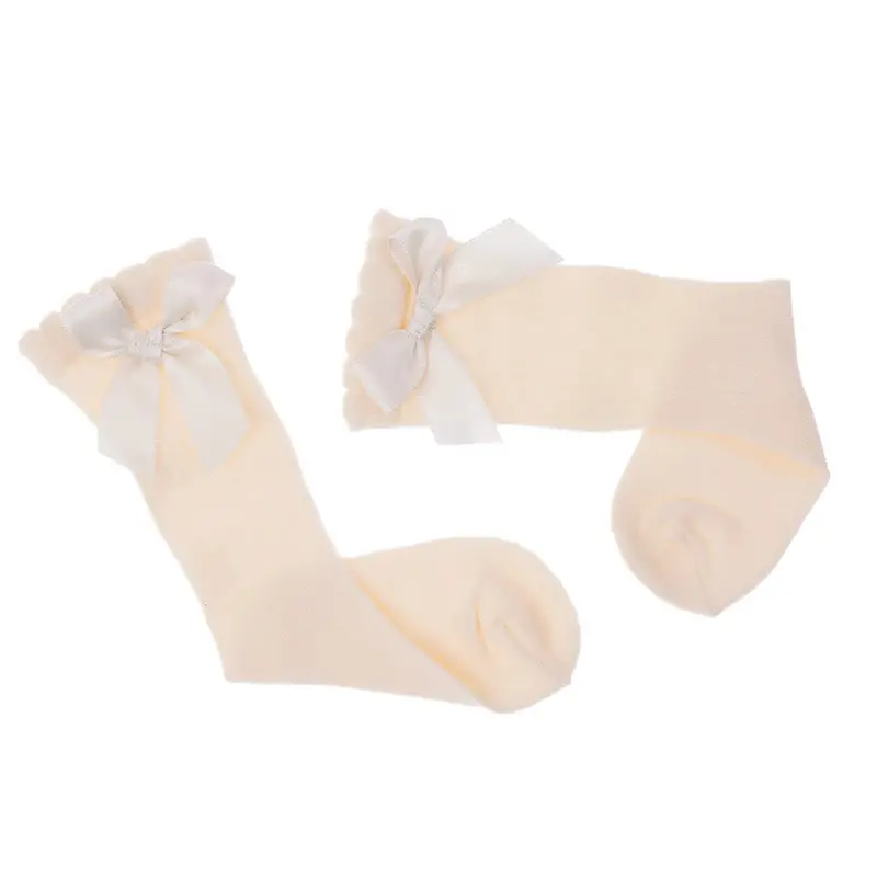 Hellobaby Girl Knee Socks - Ecru 2