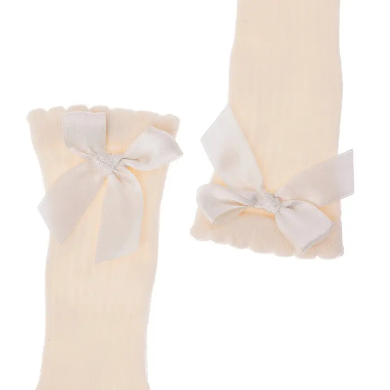 Hellobaby Girl Knee Socks - Ecru 3