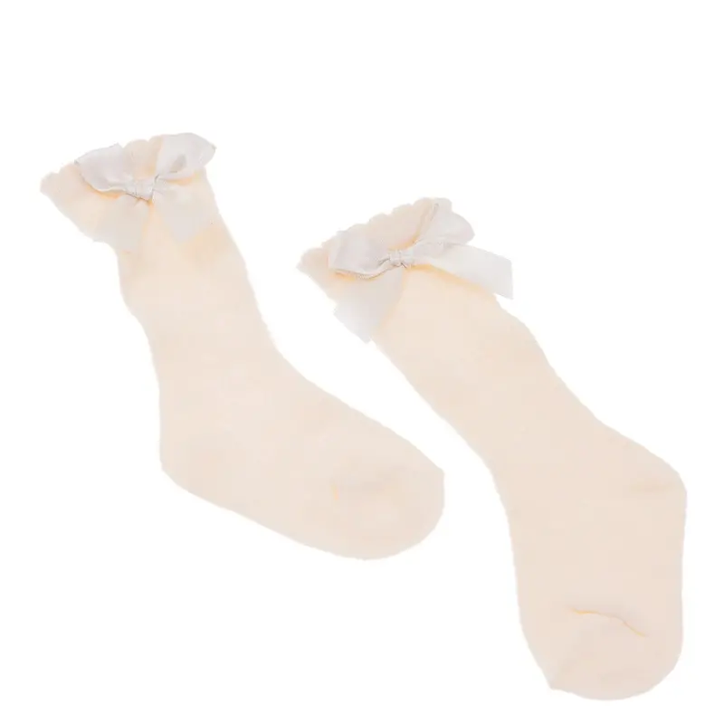Hellobaby Girl Knee Socks - Ecru 6