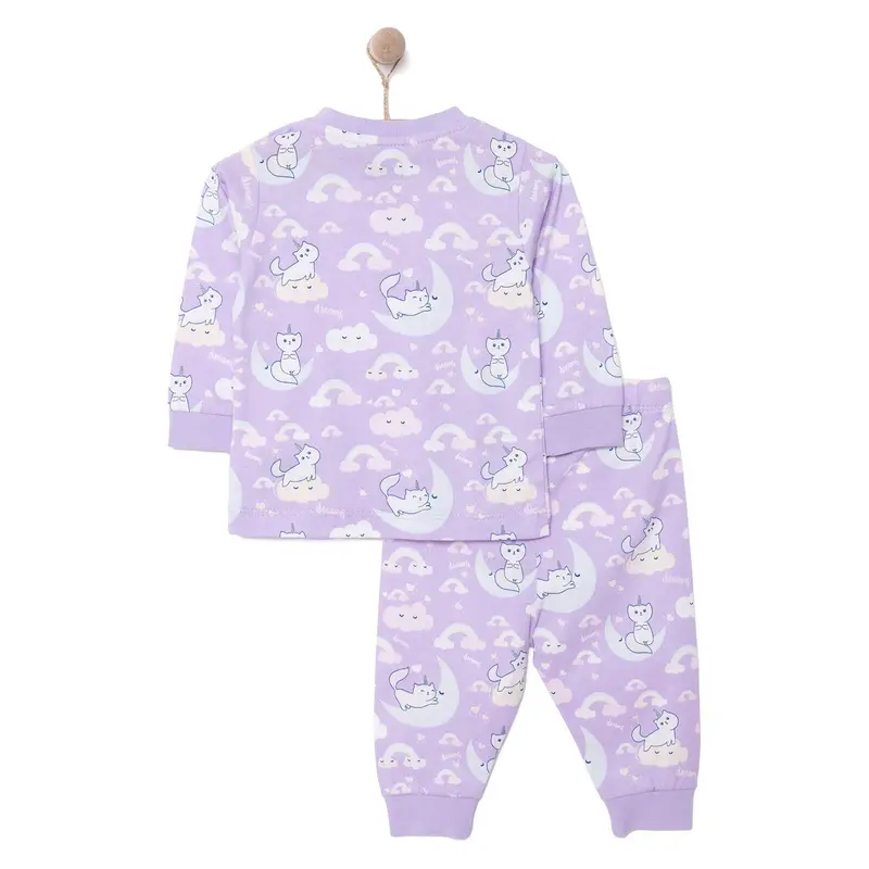 Hellobaby Girl Long Sleeve Pyjamas Set - Purple 2
