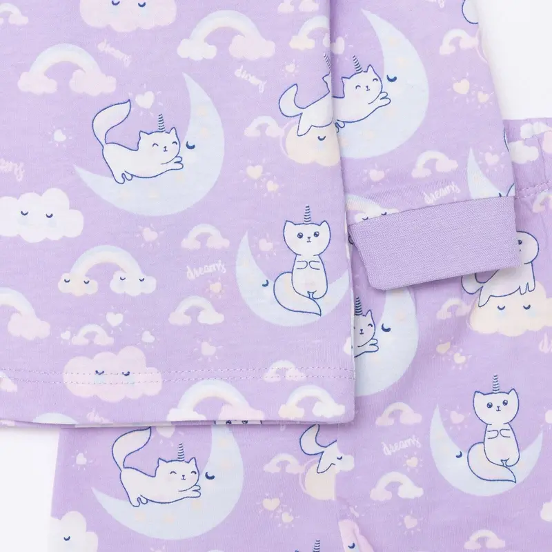 Hellobaby Girl Long Sleeve Pyjamas Set - Purple 3