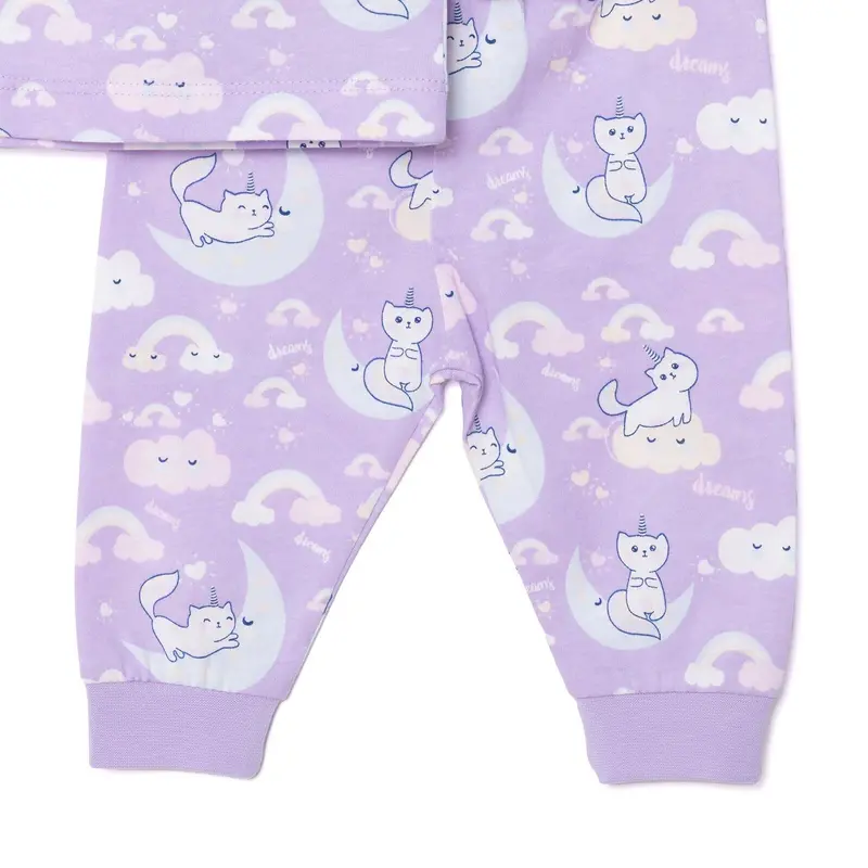 Hellobaby Girl Long Sleeve Pyjamas Set - Purple 4