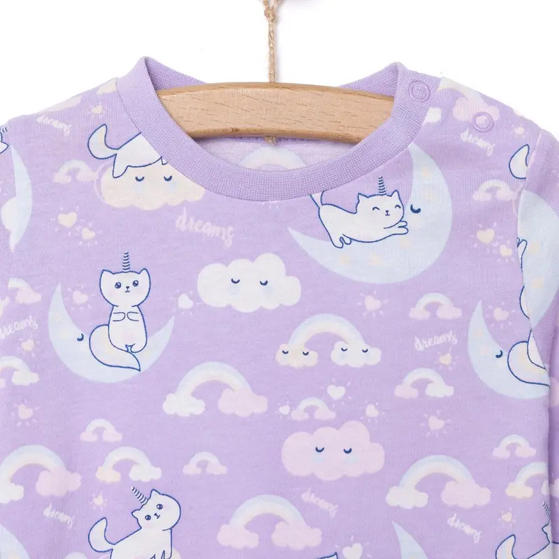 Hellobaby Girl Long Sleeve Pyjamas Set - Purple 5