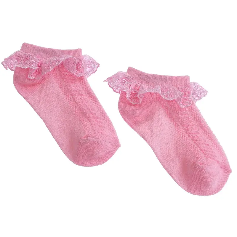 Hellobaby Girl Socks With Lace - Pink 1