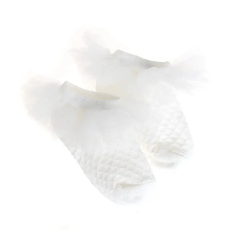 Hellobaby Girl Socks With Lace - White 1