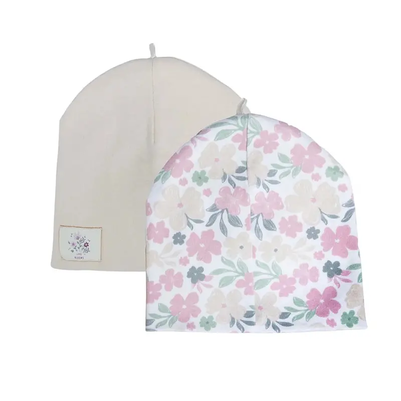 Hellobaby Girls 2-Pack Hat Flower - Printed 1