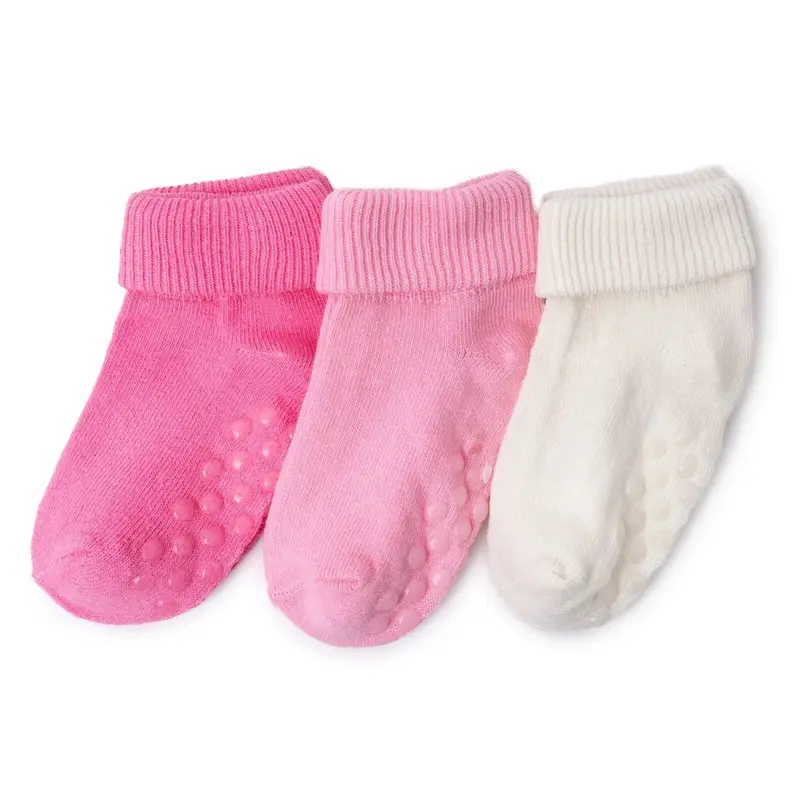 Hellobaby Girls 3-Pack Baby Socks - Pink 1