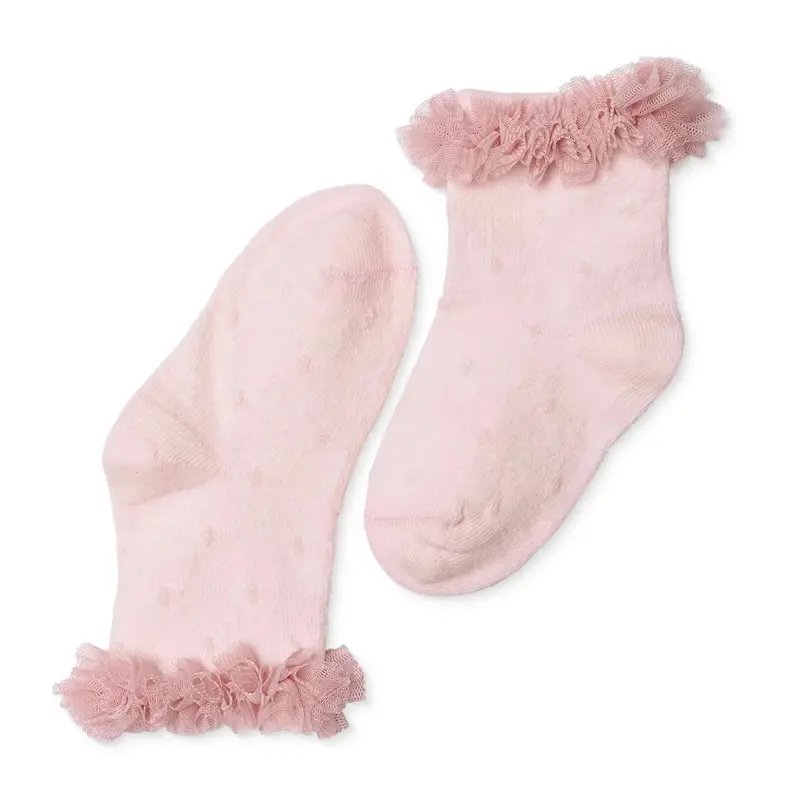 Hellobaby Girls Lace Socks - Pink 1