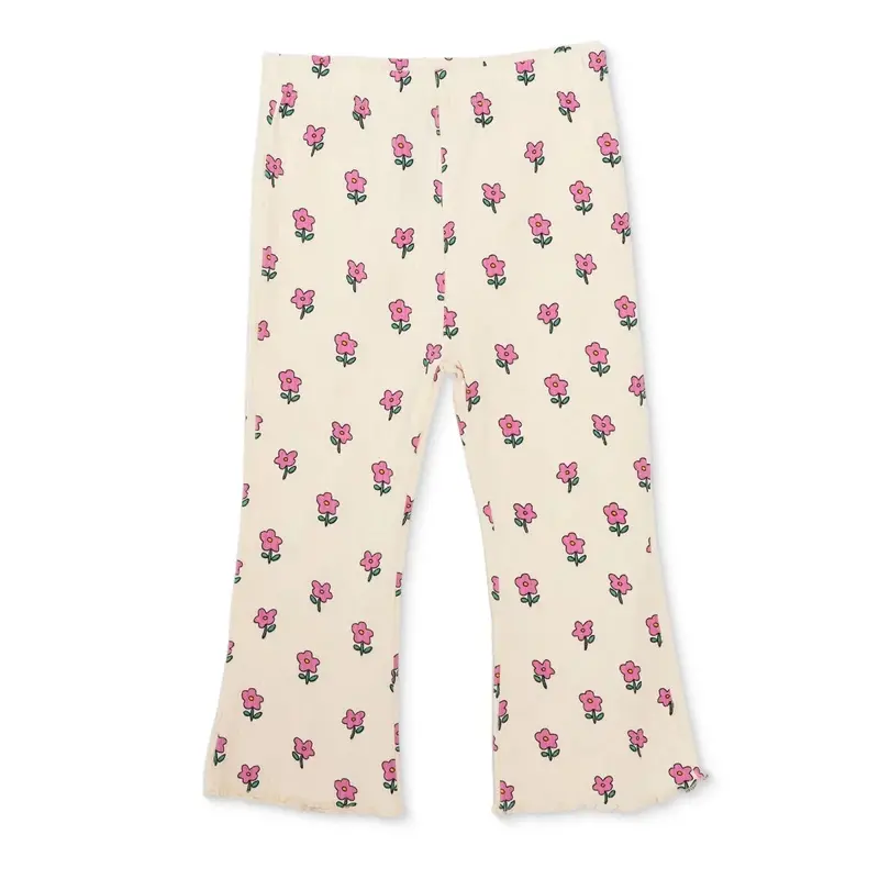 Hellobaby Girls Leggings Floral Print Full Length - Ecru Printed 1