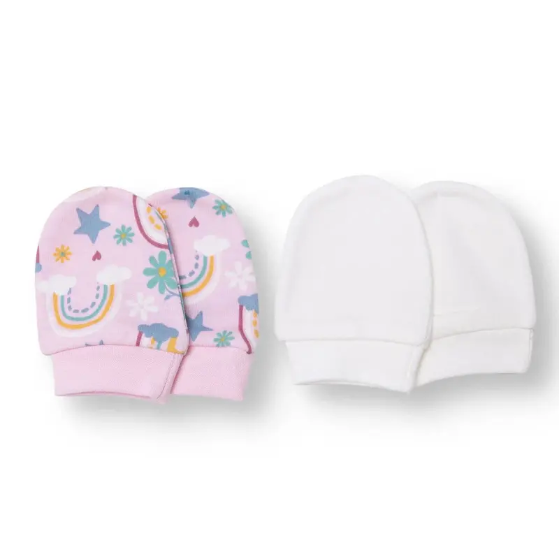 Hellobaby Girls Mitten Sky - Pink Printed 1