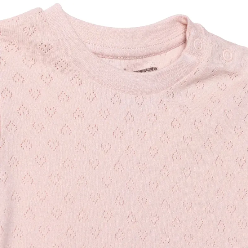 Hellobaby Girls Short Sleeve Pyjamas Set Heart Crew Neck Short Leg Short Sleeve - Pink 3