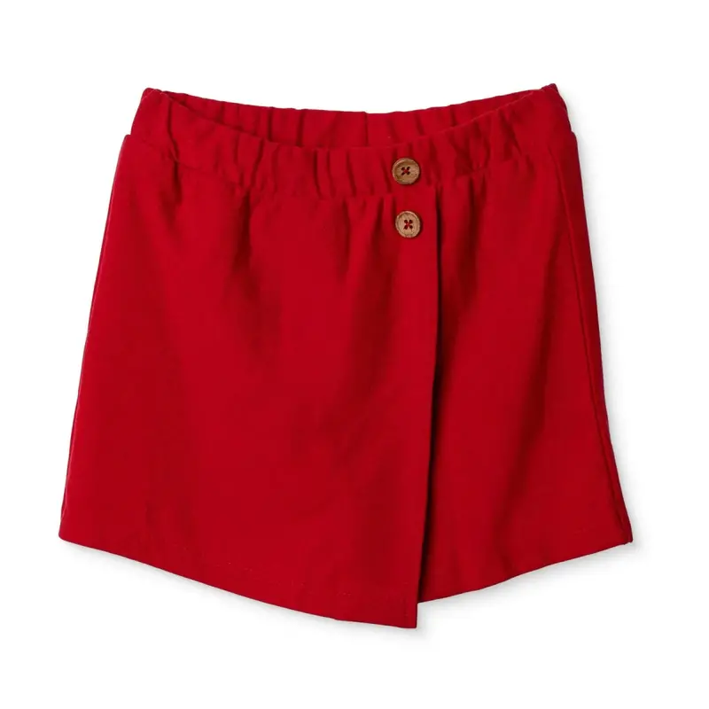 Hellobaby Girls Shorts With Buttons  Short Leg - Red 1