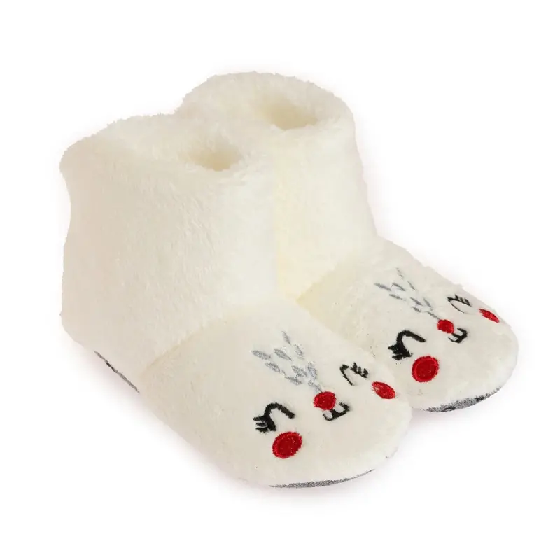 Hellobaby Girls Slippers - Ecru 1