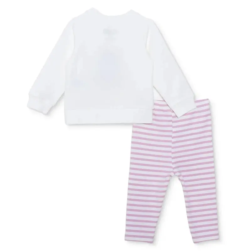Hellobaby Girls Sweatshirt- Bottom Fruits Crew Neck Long Leg Long Sleeve - Pink 2
