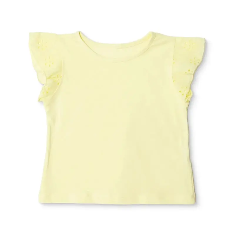 Hellobaby Girls T-Shirt Crew Neck Short Sleeve - Yellow 1