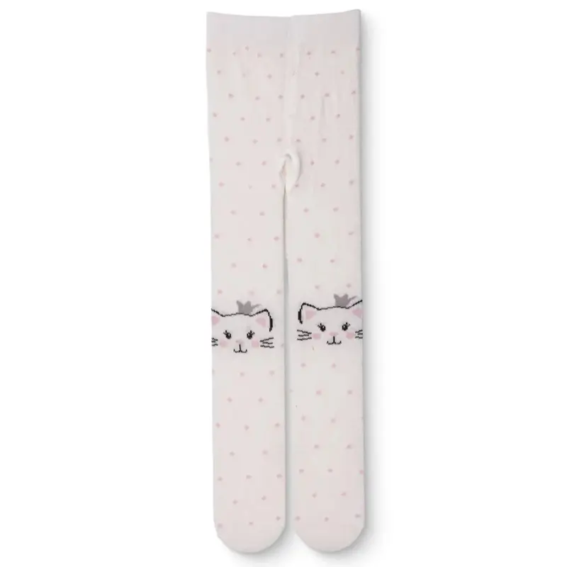 Hellobaby Girls Tights Animal Print - White Printed 1