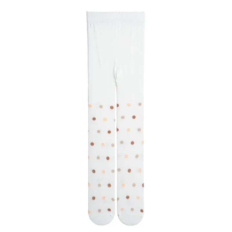 Hellobaby Girls Tights Polka Dot Print - Beige 1