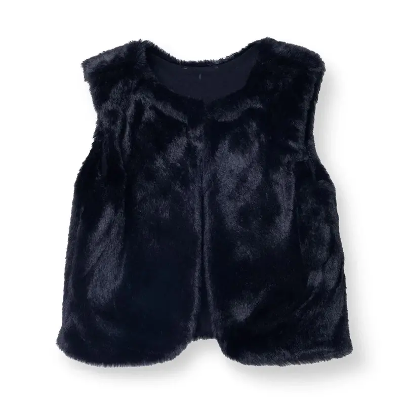 Hellobaby Girls Waistcoat Chic Crew Neck Short Sleeve - Black 1
