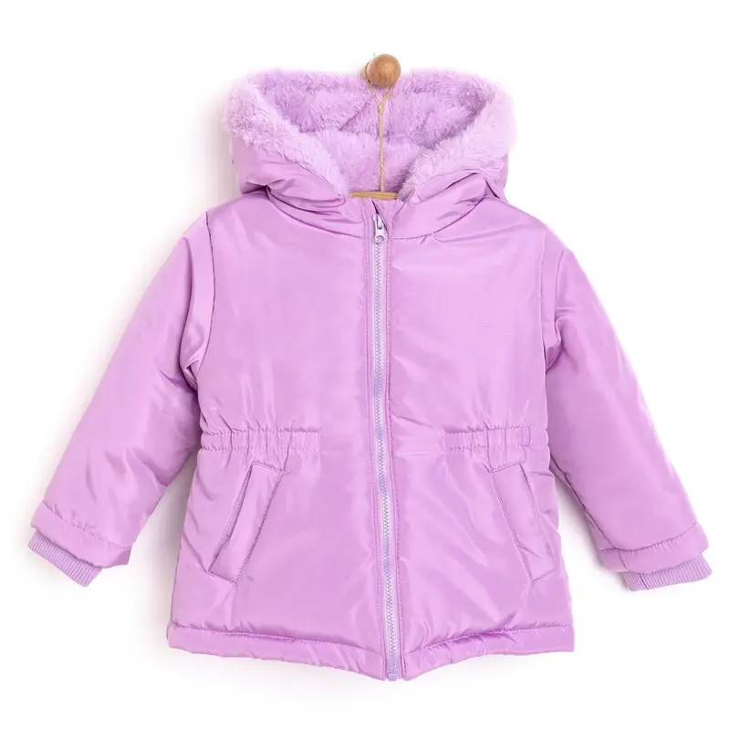 Hellobaby Hooded Coat - Purple 1
