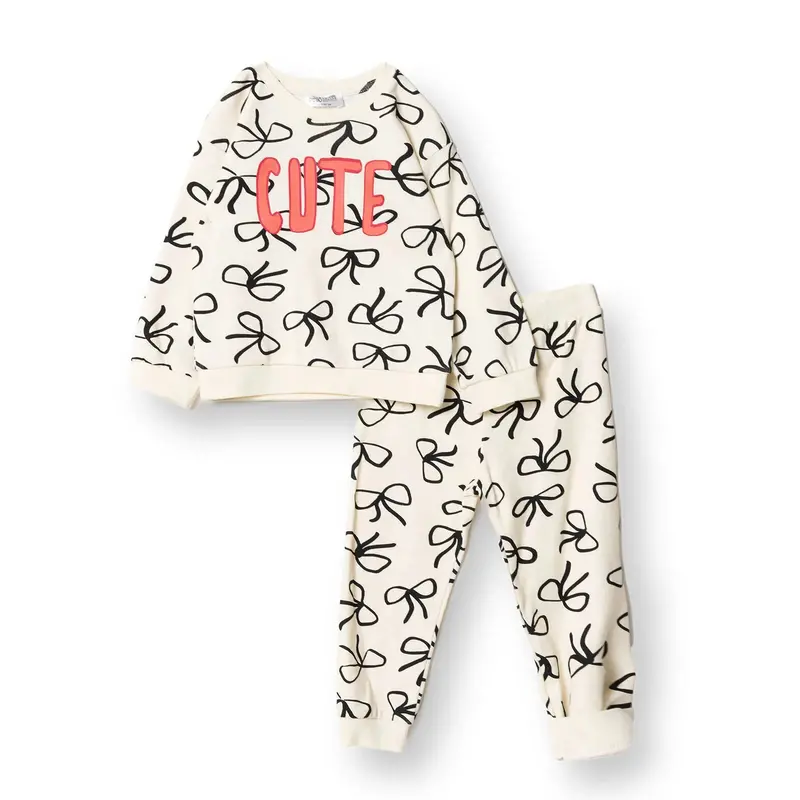 Hellobaby Jogging Set - Ecru Printed 1
