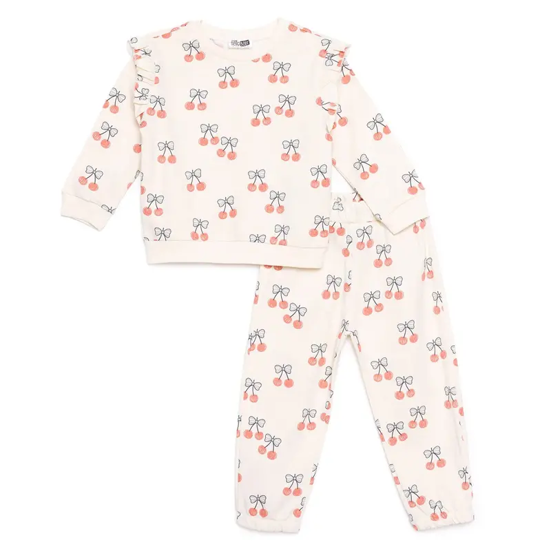 Hellobaby Jogging Set - Ecru Printed 1