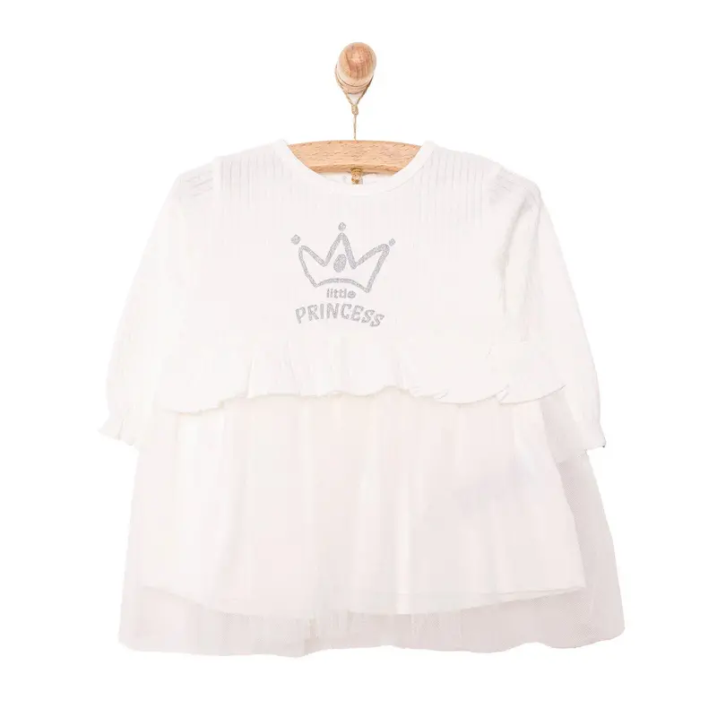 Hellobaby Little Life Newborn Girl Dress - Ecru 1