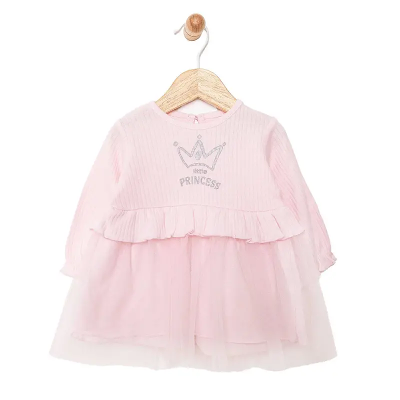 Hellobaby Little Life Newborn Girl Dress - Light Pink 1