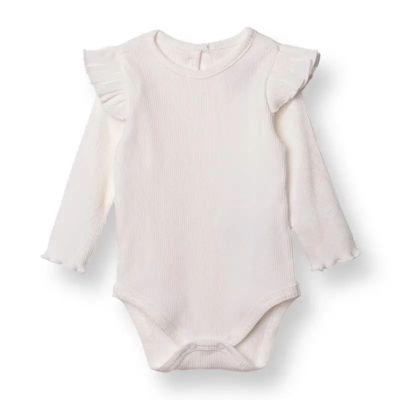 Hellobaby Long Sleeve Body - Ecru 1