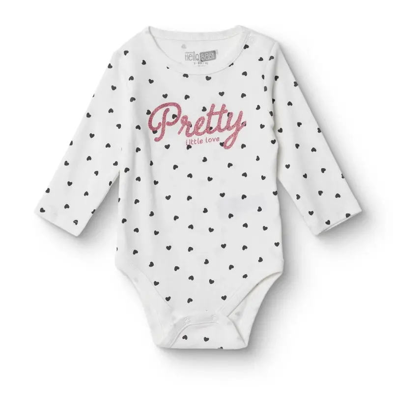 Hellobaby Long Sleeve Body - Ecru 1