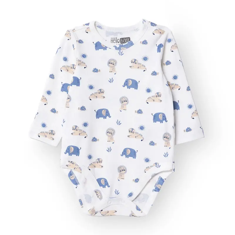 Hellobaby Long Sleeve Body - Ecru 1