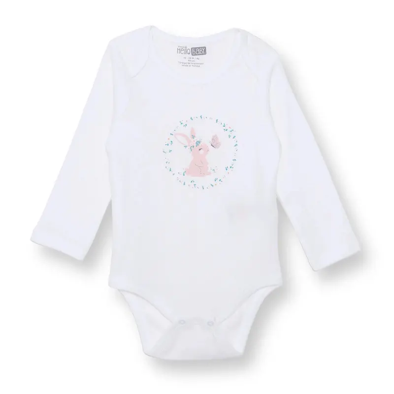 Hellobaby Long Sleeve Body - Ecru 1