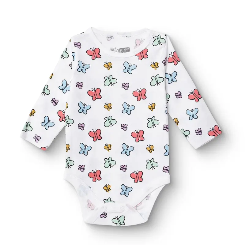 Hellobaby Long Sleeve Body - Ecru 1