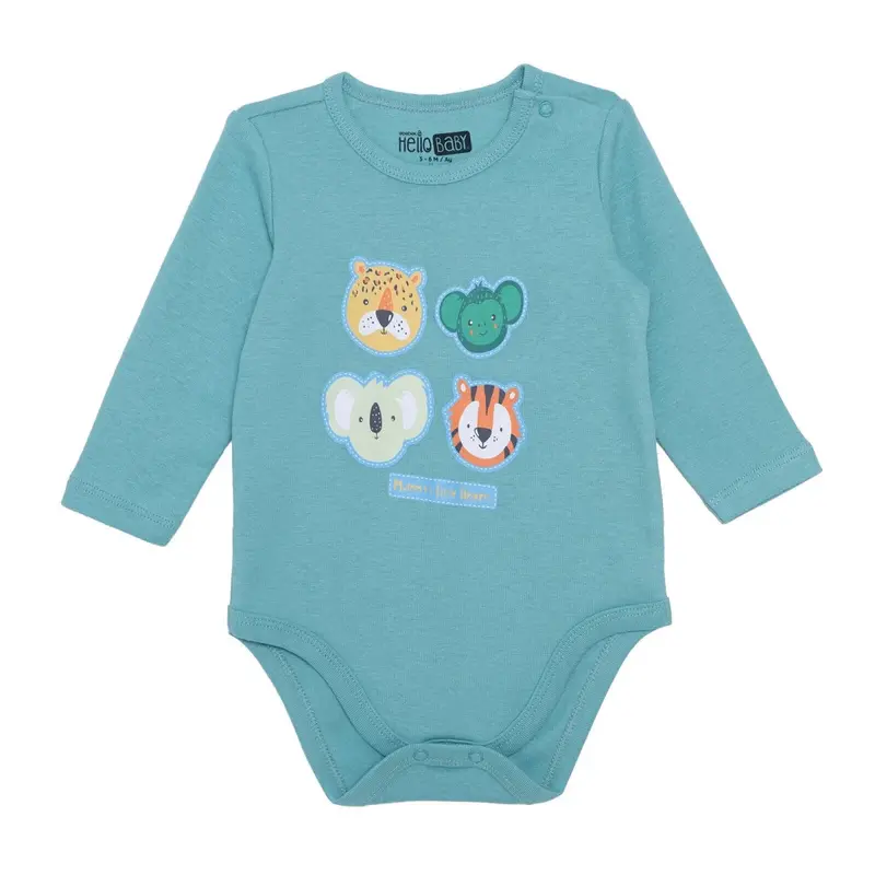 Hellobaby Long Sleeve Body - Green 1