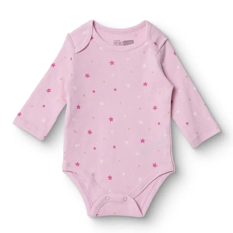 Hellobaby Long Sleeve Body - Pink 1