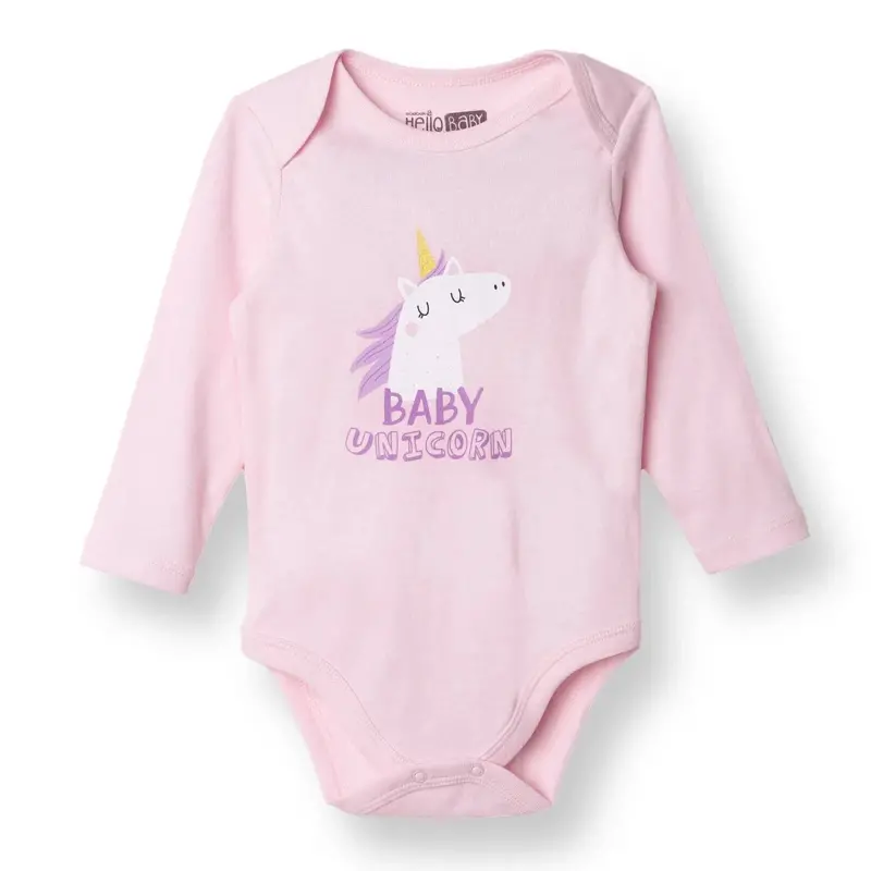 Hellobaby Long Sleeve Body - Pink 1