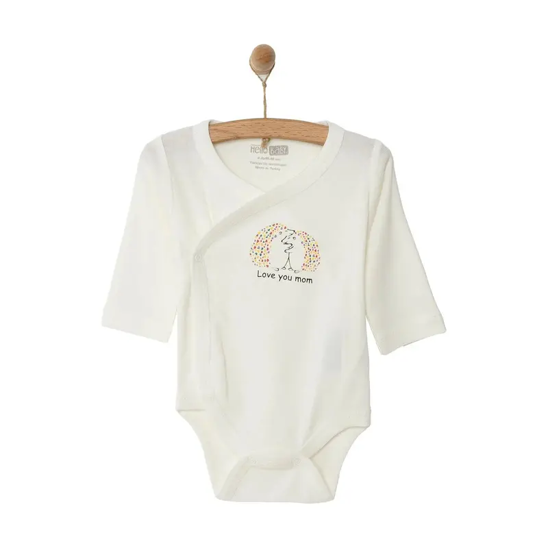 Hellobaby Long Sleeve Bodysuit - Ecru 1