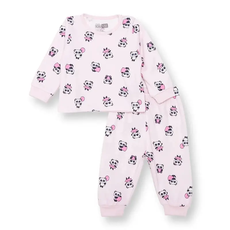 Hellobaby Long Sleeve Pyjamas Set - Light Pink 1